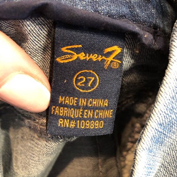 Seven 7 Size 27 Light Wash Boyfriend Boot Cut Jean - Picture 7 of 8